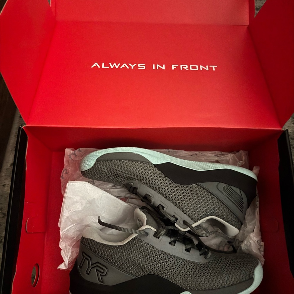 TYR CXT-2 Trainer Gray and Baby blue  Athletic Shoes